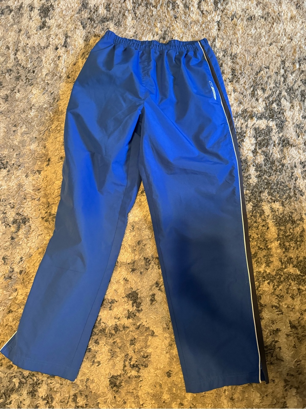 Vintage Reebok Men's Royal Blue Swim Hybrids with Side Stripe